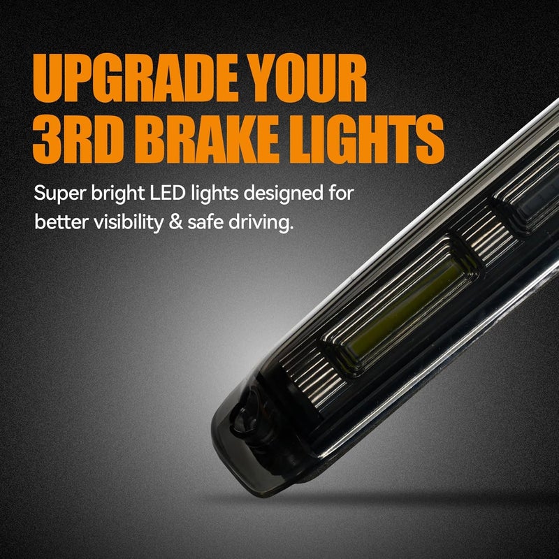 Cxdar Third 3rd Brake Light, LED High Mount Stop Light for 1999-2007 Chevy Silverado GMC Sierra 1500 2500 3500 HD Classic, Rear Center Cab Roof Tail Cargo Lamp Lights - Image 3